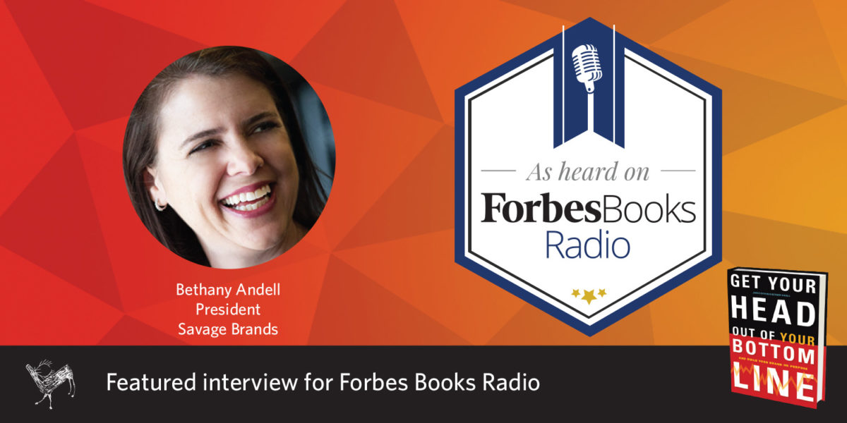 Bethany Andell featured on Forbes Books Radio